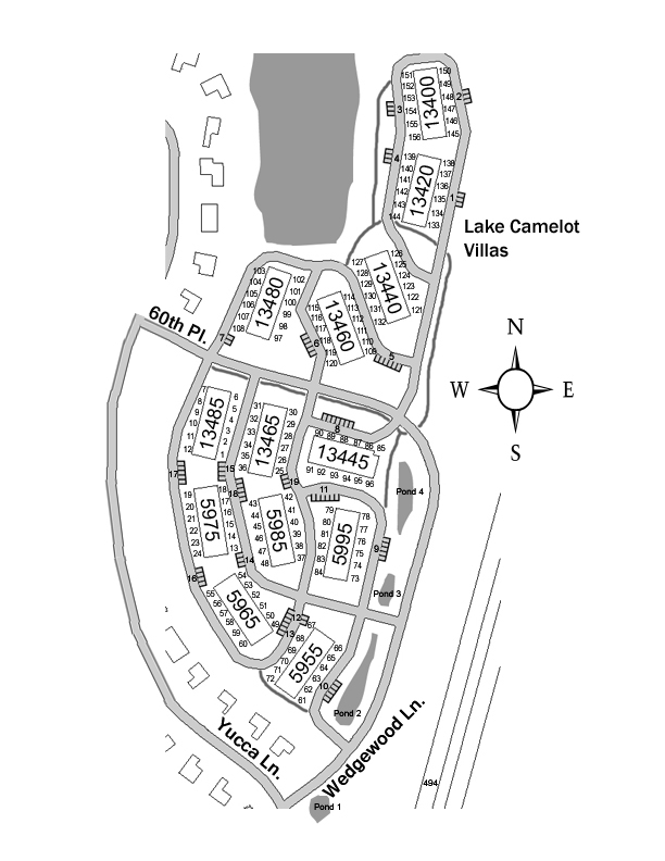 Lake Camelot Villas MAP